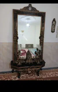 آینه شمعدان در حدود بدون زده گی