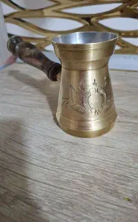 قهوه جوش(جذوه) برنجی دست ساز کلکسیونی