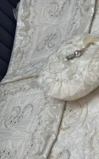 روتختی عروس سنگ دوزی و سیم دوزی