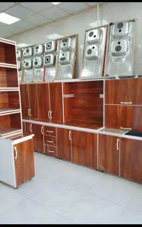 کابینت اماده فلز چوب رنگ روشن کد ۱۴۳۴