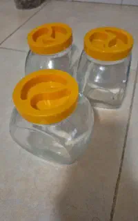 سه عدد بانکه شیشه ای