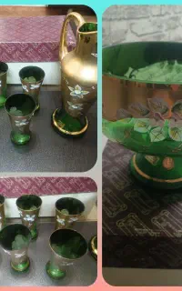 میوه خوری و پارچ و لیوان اگرمن سبز