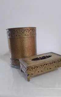 جا دستمال کاغذی و سطل آنتیک نو