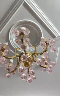 دو عدد لوستر  آب طلا ۶شاخه