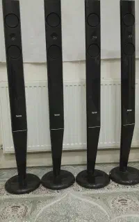 فروش 4عددبلندگو ایستاده ویک دستگاه سینما خانگی