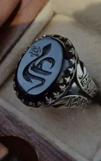 انگشتر عقیق مشکی