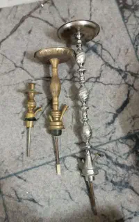 سه عدد تنه قلیان برنجی