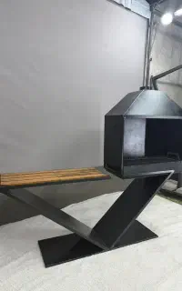 باربیکیو ذغالی مدرن دود کش دار