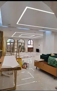 اجرای کناف تایل کمپارس  دیوار پارتیشن  قرنیز