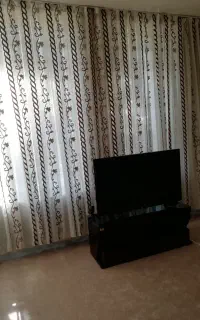 پرده حریر و چوب پرده و پرده آستر با چوب پرده