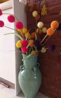 گل های توپی