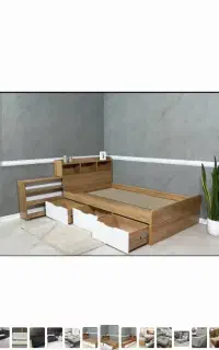 تخت یک و نیم نفره مدل میلان