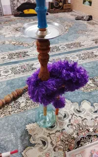 قلیان تنه چوبی
