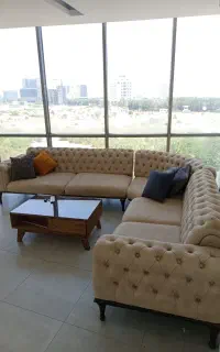 مبلمان ۷ نفره ال پارچه ترک ( در حد نو ) تخفیف خورد