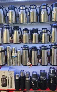 فلاسک چای یونیک فلاکس کلمن مسافرتی استیل بدون شیشه