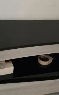 میز تلوزین ترکیب شیشه ام و mdf