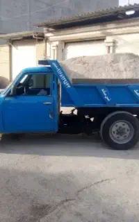 شسته و شن مخلوط خاک باغچه و بلوک