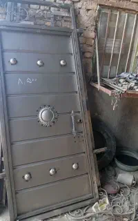 خانه  درب آهن حیاط حیاطی آهنی درب بزرگ