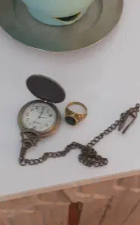 انگشتررنگ ثابت وساعت