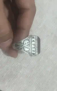 انگشتر نقره یاقوت وزن 17/5 گرم
