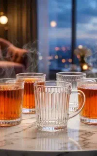 فنجان لیوان پارچ قاشق چنگال چاقو پیش دستی و غیره