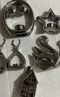 مجسمه سرامیکی لعاب سیلور