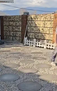 سیمان کاری و نما آلاچیق آبنما