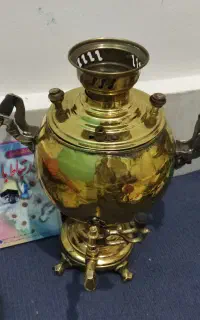 سماور زغالی برنجی قدیمی