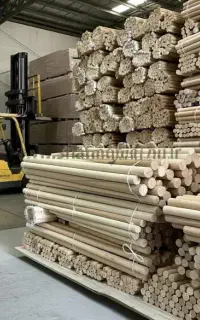 دوبل چوبی چوب گرد استوانه ای