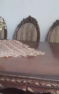 مبل استیل۷نفره (مدل فرهی) و میز ناهارخوری۱۰نفره