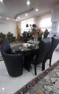 میز ناهار خوری ۶نفره مشکی شاین