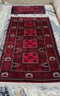 قالیچه دستبافت چشمه گوبرج و جفت قالیچه دستی