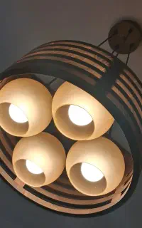 لوستر چوب