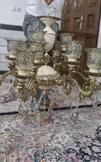 لوستر ترکیبی برنز و چینی
