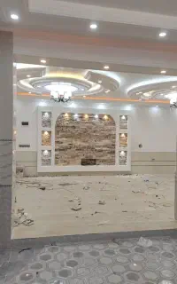 گچکاری سفید کاری نور پردازی