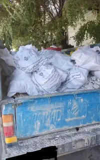 حمل نخاله توسط نیسان. خاور. بادسان.