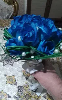 یک دسته گل عروس کاملا سالم توافقی