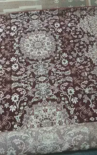 2عدد گلیم فرش شش متری ویک عدد قالی ماشینی 2در4