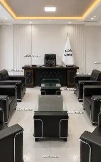 میز مدیریت لمسه سه قاب مبل اداری لیو