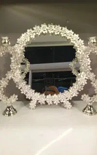آینه شمعدان شبه نقره