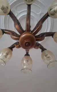 لوستر چوبی ۸ شاخه