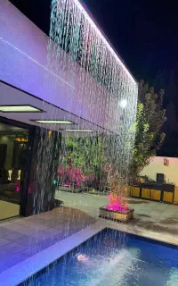 نازل آبنما بارانی پرده اب کرتین استخر اب نما فواره
