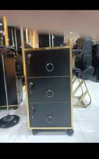 ترولی قفل دار مشکی طلایی