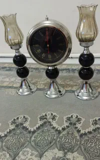 ست شمعدون و ساعت
