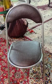 دو عدد صندلی چرم