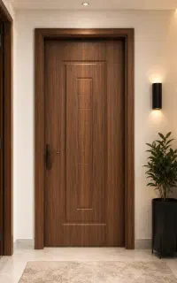 درب چوبی روکش hdf و hpl