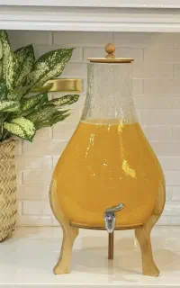 کلمن شیشه ای گلابی