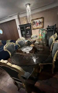 میزناهارخوری ۸ نفره فرانسوی وصندلی