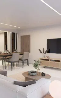 طراحی داخلی و رندر ویژه واحدهای خام، کابینت‌سازان