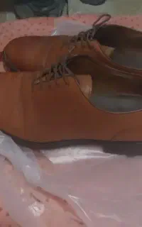 کفش چرم قهوای شماره ۴۲